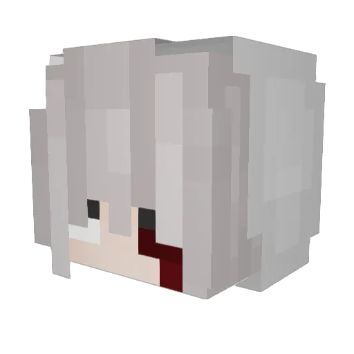 AssImAermel Minecraft avatar head, 3D render