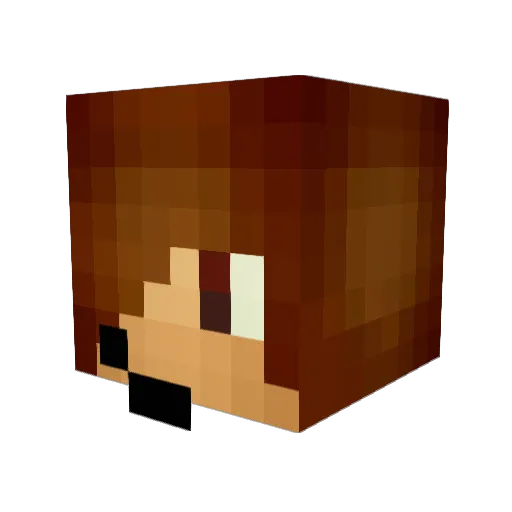 AssToucher Minecraft avatar head, 3D render