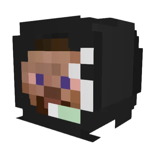 Ass_Milk_ Minecraft avatar head, 3D render