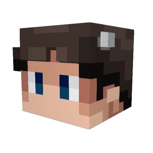 AssasainGS Minecraft avatar head, 3D render