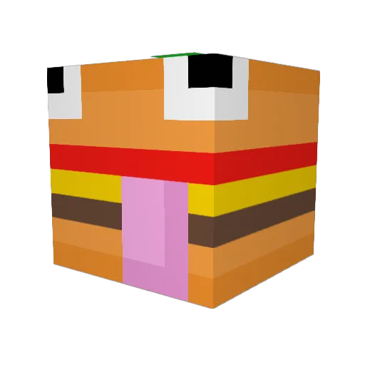 AssasingTron Minecraft avatar head, 3D render