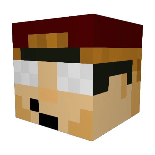 Assassin2013 Minecraft avatar head, 3D render