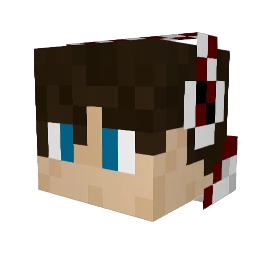 AssassinAndry Minecraft avatar head, 3D render