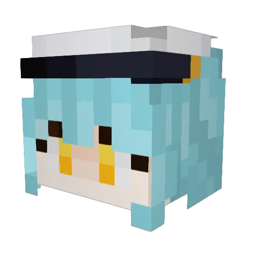 AssassinBC Minecraft avatar head, 3D render