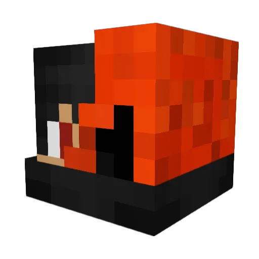 AssassinFiire Minecraft avatar head, 3D render