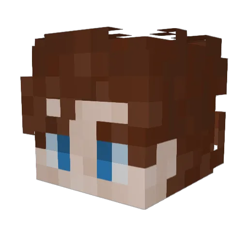 AssassinPokemon1 Minecraft avatar head, 3D render