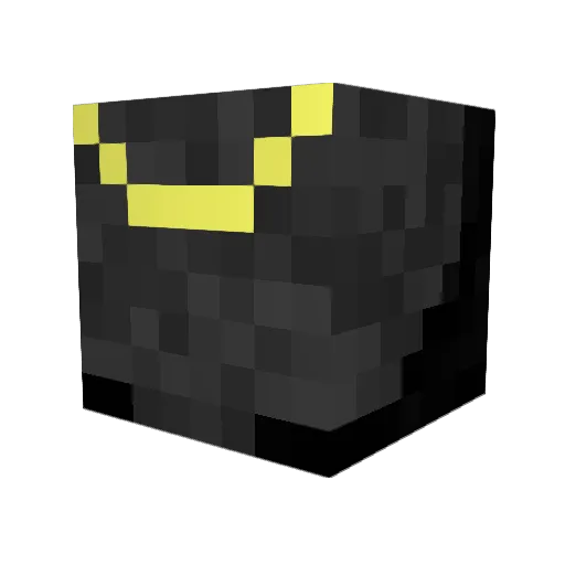 AssassinQT Minecraft avatar head, 3D render