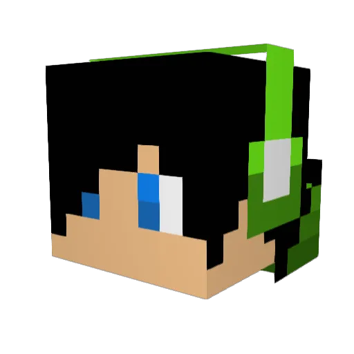 AssassinexDD Minecraft avatar head, 3D render