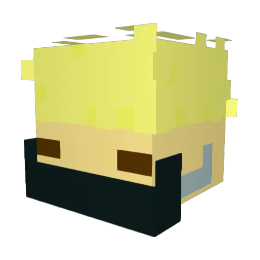 Assassinn_ Minecraft avatar head, 3D render