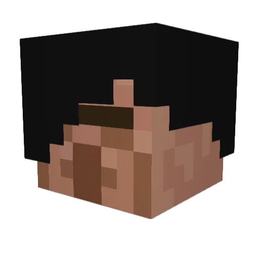 Assassinos Minecraft avatar head, 3D render