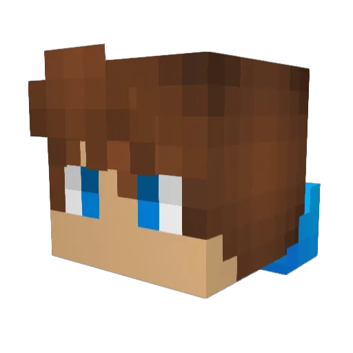 Assassinx100001 Minecraft avatar head, 3D render
