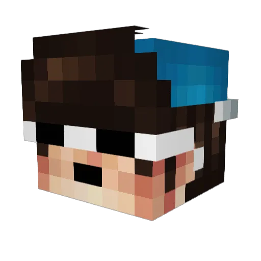 AssaultBruh Minecraft avatar head, 3D render