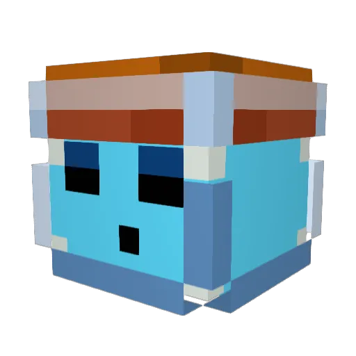 AssaultZarude Minecraft avatar head, 3D render