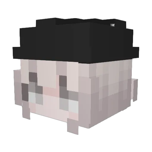 Assaultzzt Minecraft avatar head, 3D render