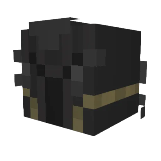Asserto Minecraft avatar head, 3D render
