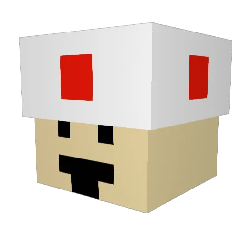 Assesses Minecraft avatar head, 3D render
