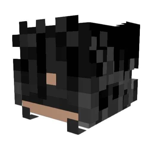 Asshe_ Minecraft avatar head, 3D render