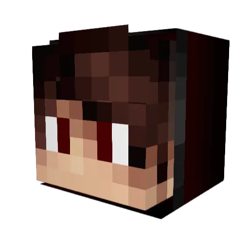 Assipodidas Minecraft avatar head, 3D render