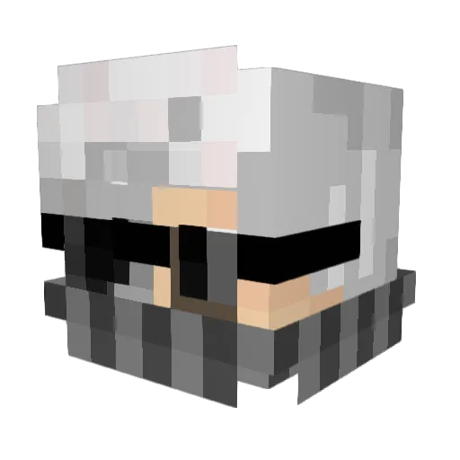 Assistant_Delta Minecraft avatar head, 3D render