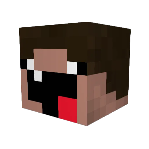 Assmund Minecraft avatar head, 3D render