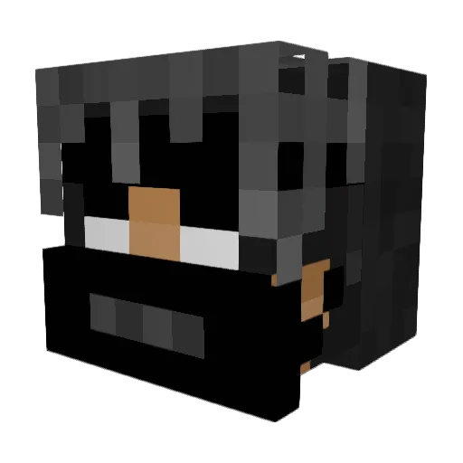 AssoRobin Minecraft avatar head, 3D render