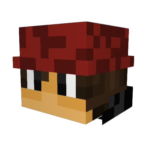 AssociatedSea54 Minecraft avatar head, 3D render