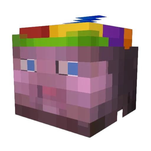 Asspancakes181 Minecraft avatar head, 3D render