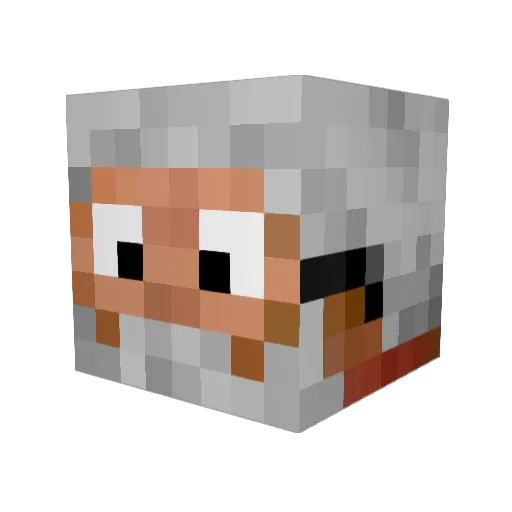 AsstonPooter Minecraft avatar head, 3D render