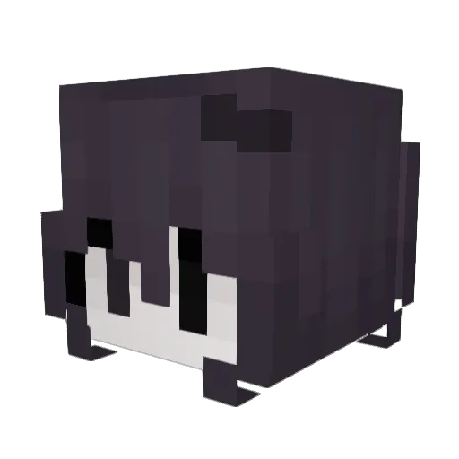 AssuOwO Minecraft avatar head, 3D render