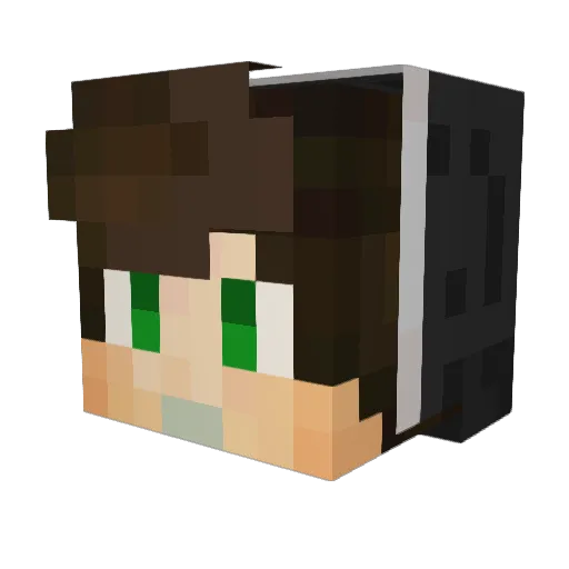 Assure_Me Minecraft avatar head, 3D render
