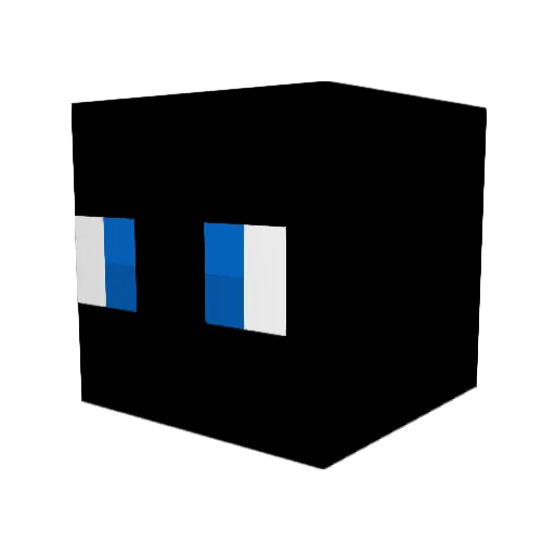 Assuring Minecraft avatar head, 3D render