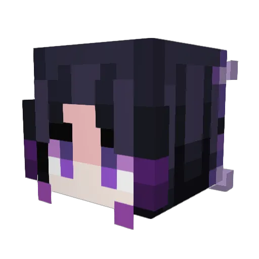 Ast3rie Minecraft avatar head, 3D render