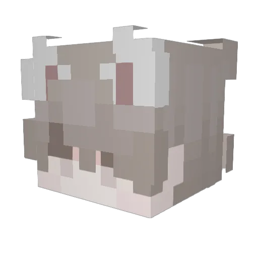 Asta_Steam Minecraft avatar head, 3D render