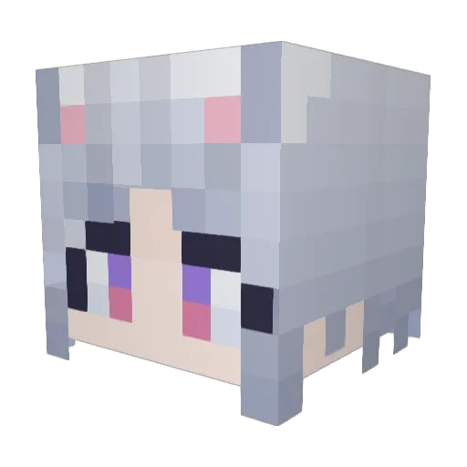 AstaeNya Minecraft avatar head, 3D render