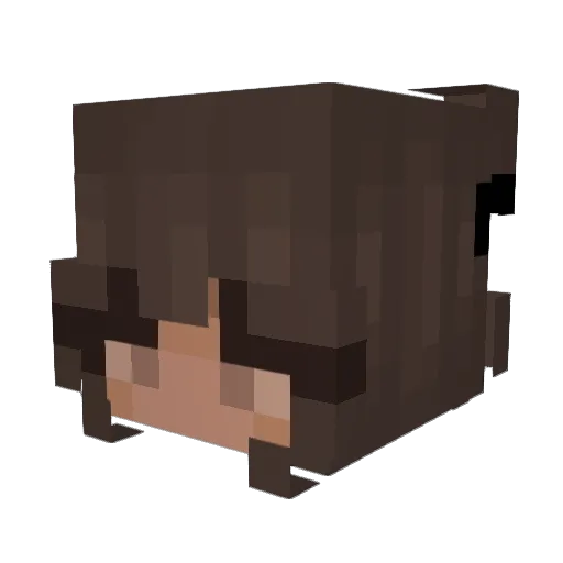 Astaea Minecraft avatar head, 3D render