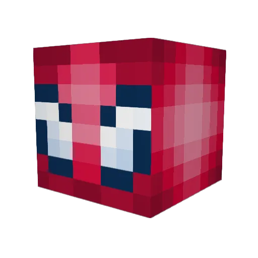 Astahater Minecraft avatar head, 3D render