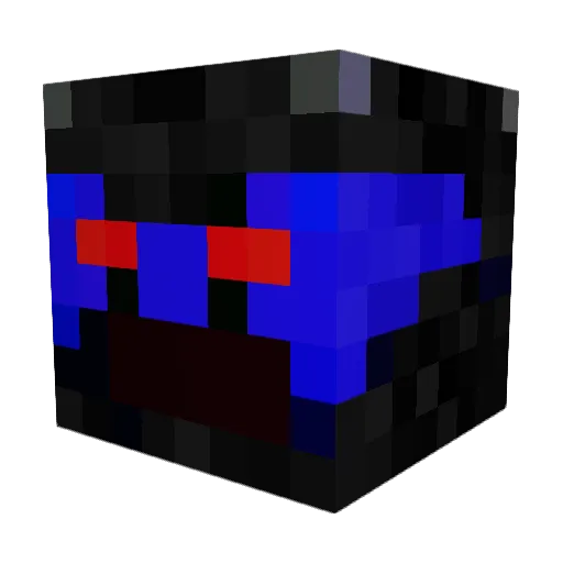 Astakir Minecraft avatar head, 3D render
