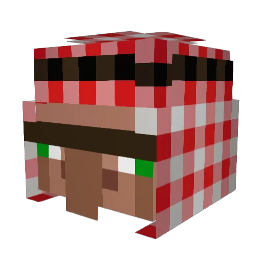 Astalz Minecraft avatar head, 3D render