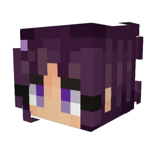 AstaraelGames Minecraft avatar head, 3D render