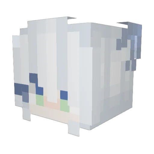 Astardoris Minecraft avatar head, 3D render