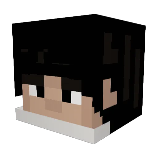 Astarnix_ Minecraft avatar head, 3D render