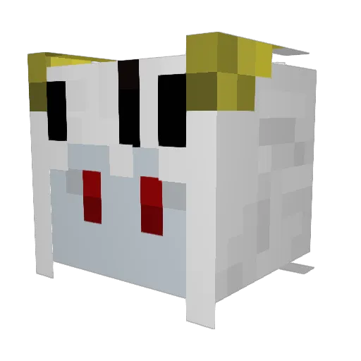 Astarope Minecraft avatar head, 3D render