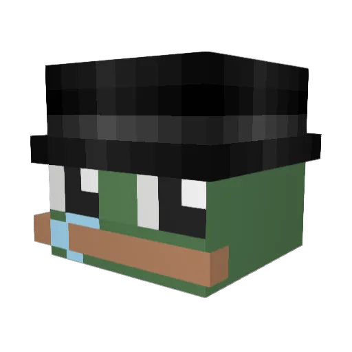 Astatine175 Minecraft avatar head, 3D render