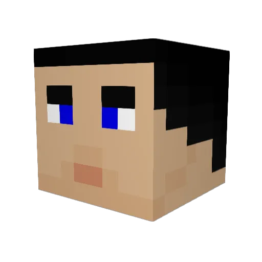 Astatine85 Minecraft avatar head, 3D render