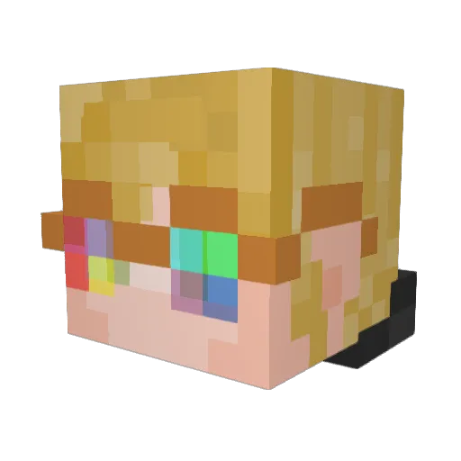 Astatine_85 Minecraft avatar head, 3D render