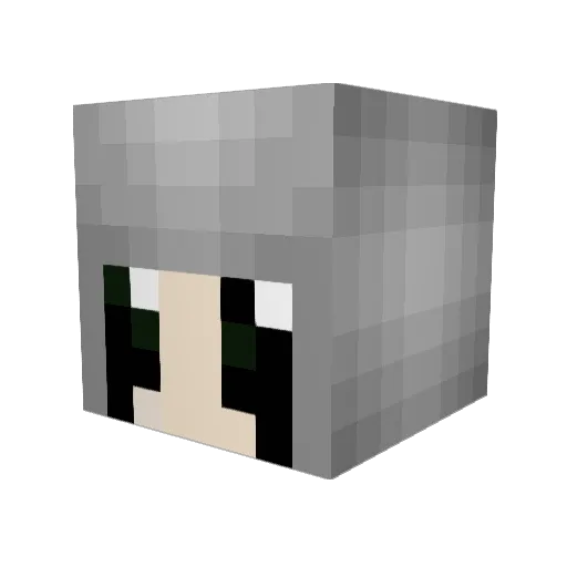 Astave Minecraft avatar head, 3D render