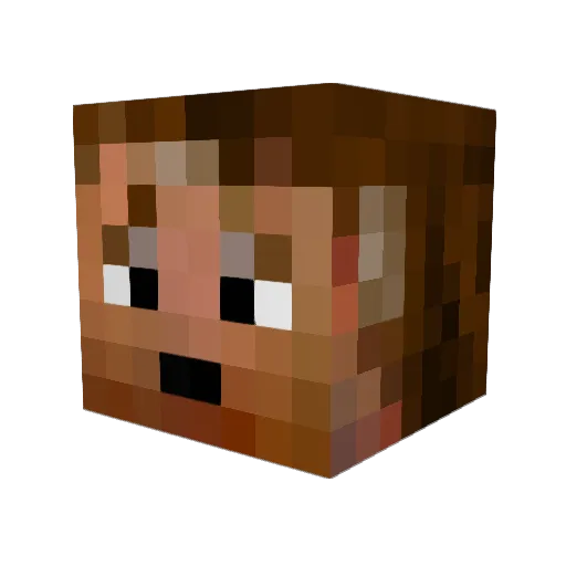 Aste_Risk Minecraft avatar head, 3D render