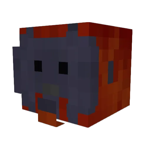 Astemaras Minecraft avatar head, 3D render