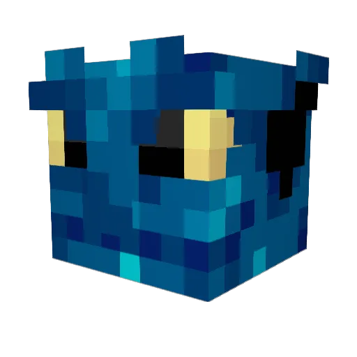 AstenB Minecraft avatar head, 3D render
