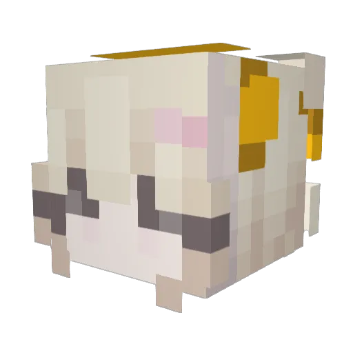 Astena Minecraft avatar head, 3D render